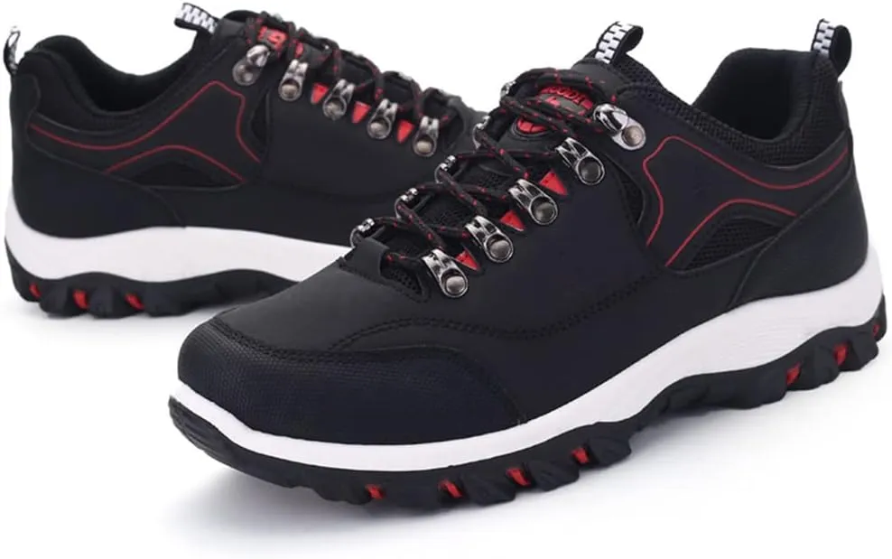 AngryMonkey Hiking Shoes for Men Arch Support Breathable Outdoor Low-Top Lightweight Autumn&Winter New Running Boots,Large Sizes 8 to 13