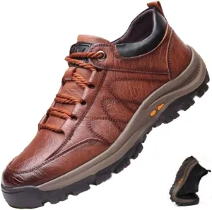 AngryMonkey Men Hiking Shoes Arch Support Anti-Fatigue Anti Slip Shock-Absorbing Outdoor Snow Warm Running Boots,Large Sizes 6 to 13
