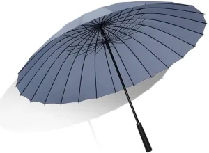 ANIIC Umbrella Golf Umbrella Large Automatic Open Canopy Vented Umbrella Windproof Waterproof Stick Umbrella for Rain and Sun (Color : Blue 1)