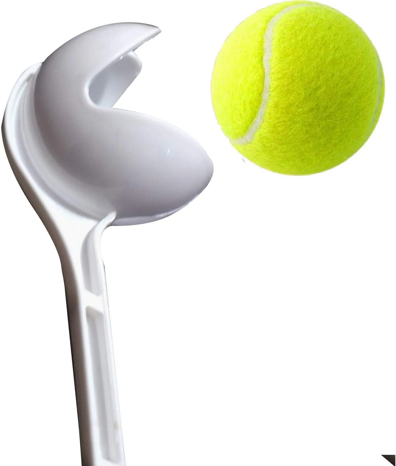 AnNafi Speed Arm Cricket Practice Ball Launcher & Pickup Set | Fetch & Fold Ball Launcher | Cricket Practice Equipments (Only Thrower, White)
