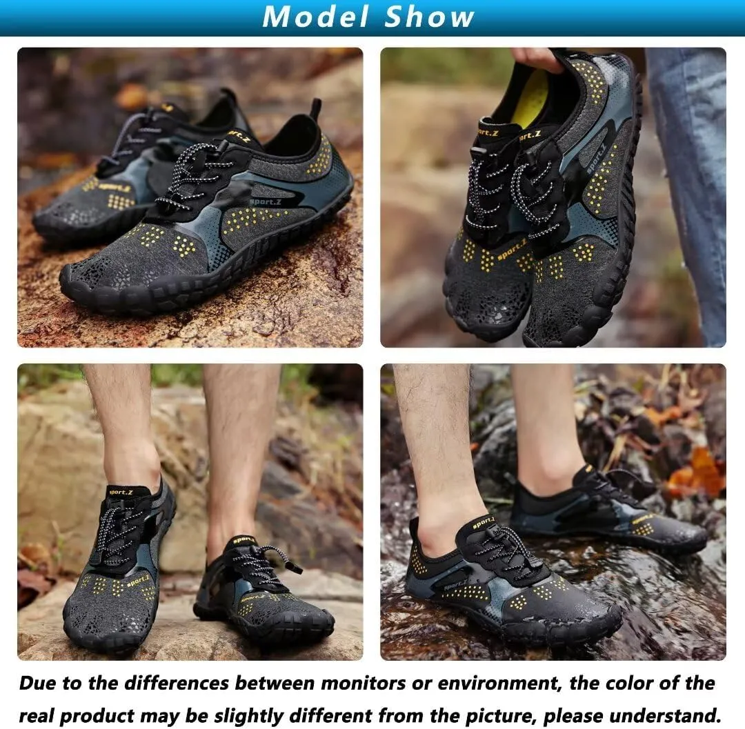 Ansbowey Water Shoes Mens Womens Quick-Dry Lightweight Barefoot Athletic Shoes for Beach Walking, Stream Trekking, Swimming Pool, Snorkeling, Driving, Jogging, Boating