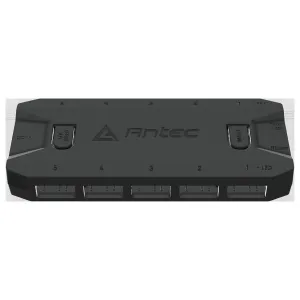 Antec ARGB & Fan Controller - 5 PWM Fan Ports, 5 ARGB LED Ports, SATA Power, Compact Design, 2-Year Warranty