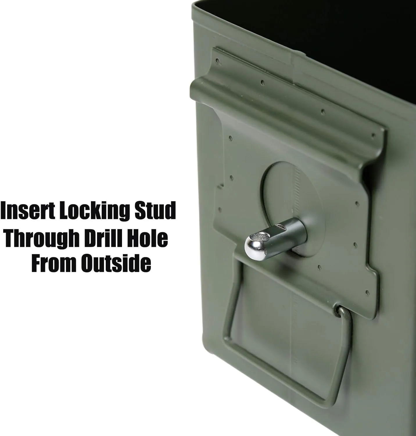 Aolamegs Ammo Box Can Lock Hardware Kit .50 Cal, Fat 50,l 30 Cal, 20 mm, 40 mm