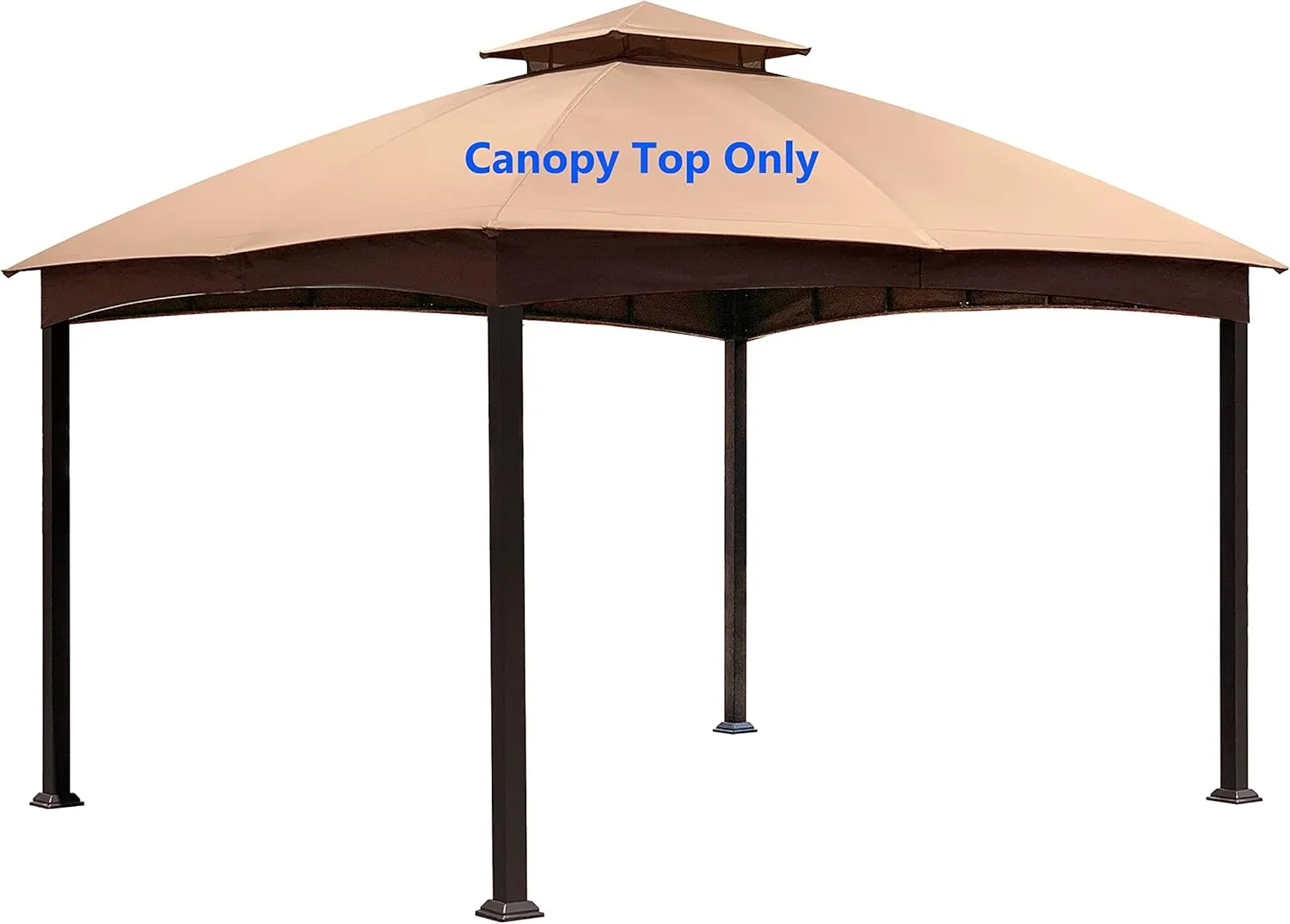 APEX GARDEN Replacement Canopy Top for The Lowe's Allen roth Gazebo Model # TPGAZ2303, TPGAZ2403, TPGAZ2303-ABCD, TPGAZ2403-AC (Light Brown)