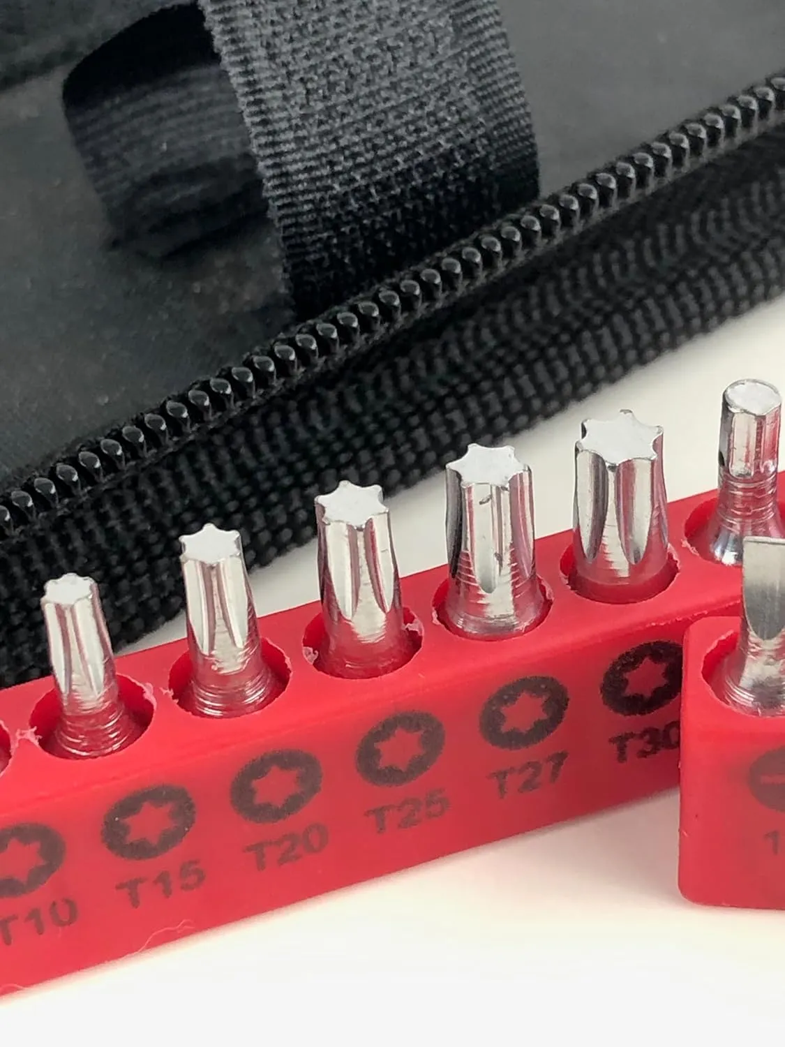 Apollo Tools 56 Piece Compact Metric Auto Tool Set in Zippered Case, Small Mechanic Tool Set for Car Emergency, Motorcycle Repair on the Road, Great for Travel Tool Needs - Red - DT9775
