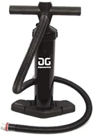 AQUAGLIDE Universal Hand Pump for Inflatable Kayaks Single and Double Action High Pressure 10 PSI Pump Built in Gauge