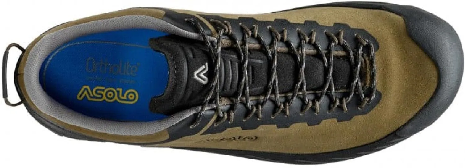 ASOLO Men's Eldo LTH GV Water-Resistant Suede Upper Lace-Up Low Cut Approach Shoes with Vibram Grip for Hiking & Trekking