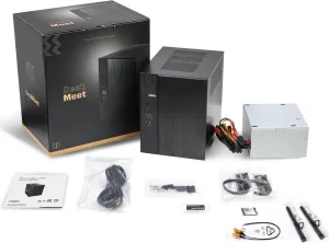 ASRock DeskMeet X600 Barebone Kit - AM5, Ryzen 9000/8000/7000, DDR5-7200 , PCIe 4.0 x16, Dual M.2 (Gen5 Gen4), USB4, 500W PSU, 8L Compact (No CPU/RAM/Storage)