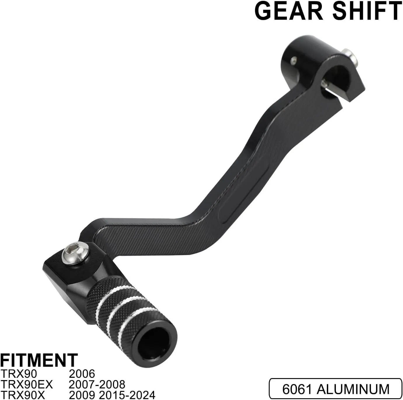 ATV Folding Gear Shifter Pedal Shift Levers CNC for TRX 90 TRX90X 09 15-24 TRX90 06 TRX90EX 07-08 Black