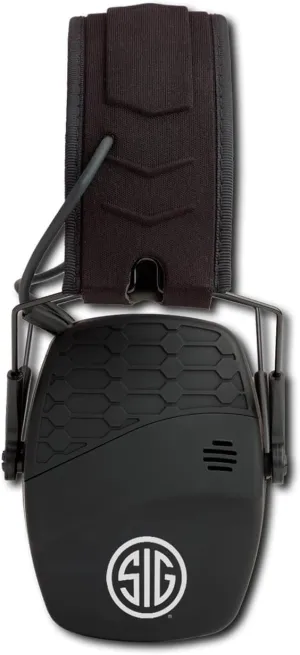 AXIL x SIG SAUER TRACKR Blu Electronic Ear Muffs | 27dB SNR / 21dB NRR Compact Lightweight Water-Resistant Tactical Shooting Noise-Canceling Hearing Protection & Enhancement Bluetooth Earmuffs