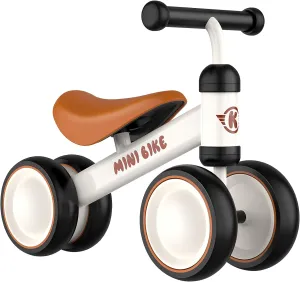 Baby Balance Bike for 1 Year Old Boys Girls Toddler Toys with 4 Wheels for Ages 12-24 Months - Toddler Balance Bike First Birthday Gifts | Ride On Toys for Boys & Girls