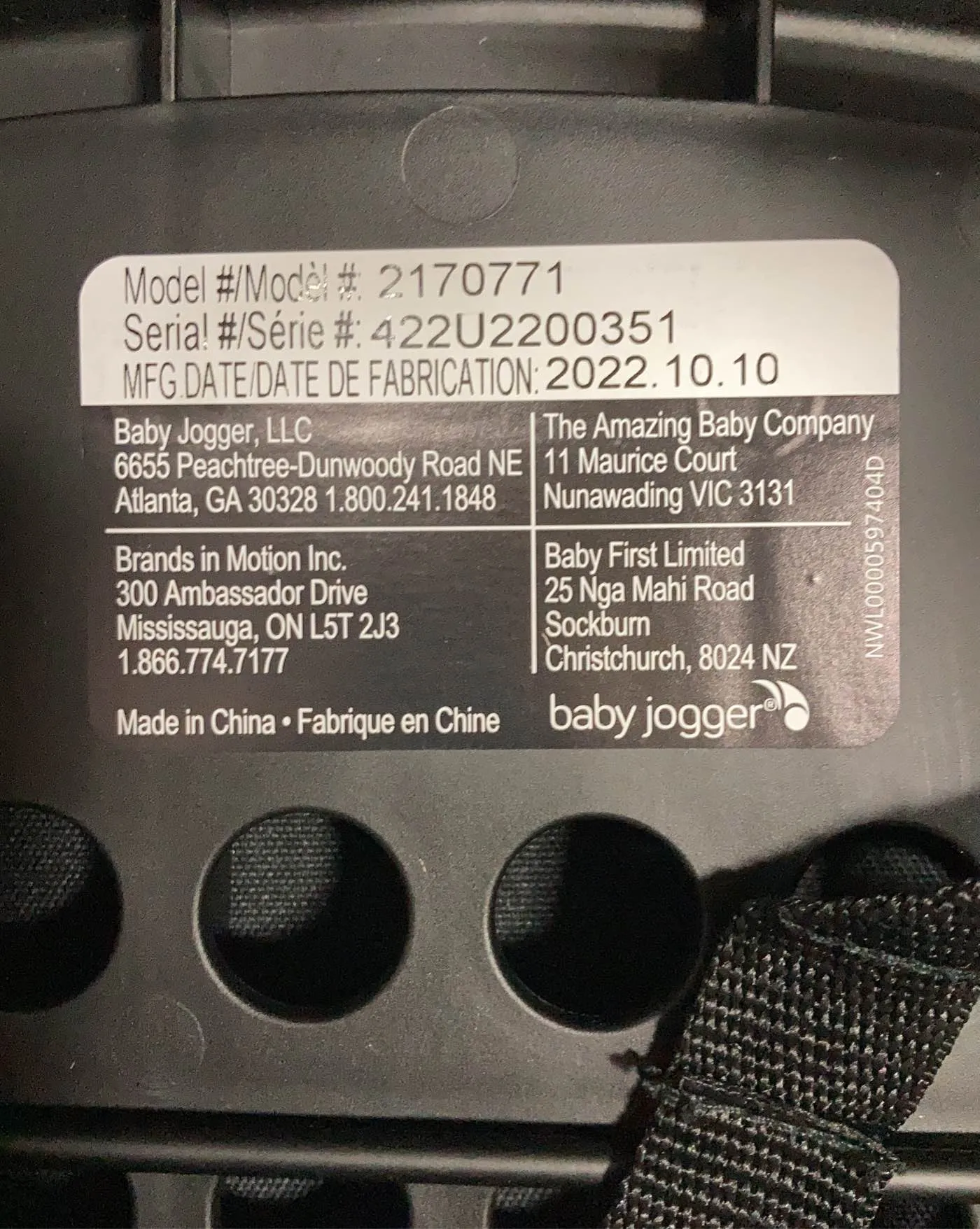 Baby Jogger City Sights Pram, Rich Black