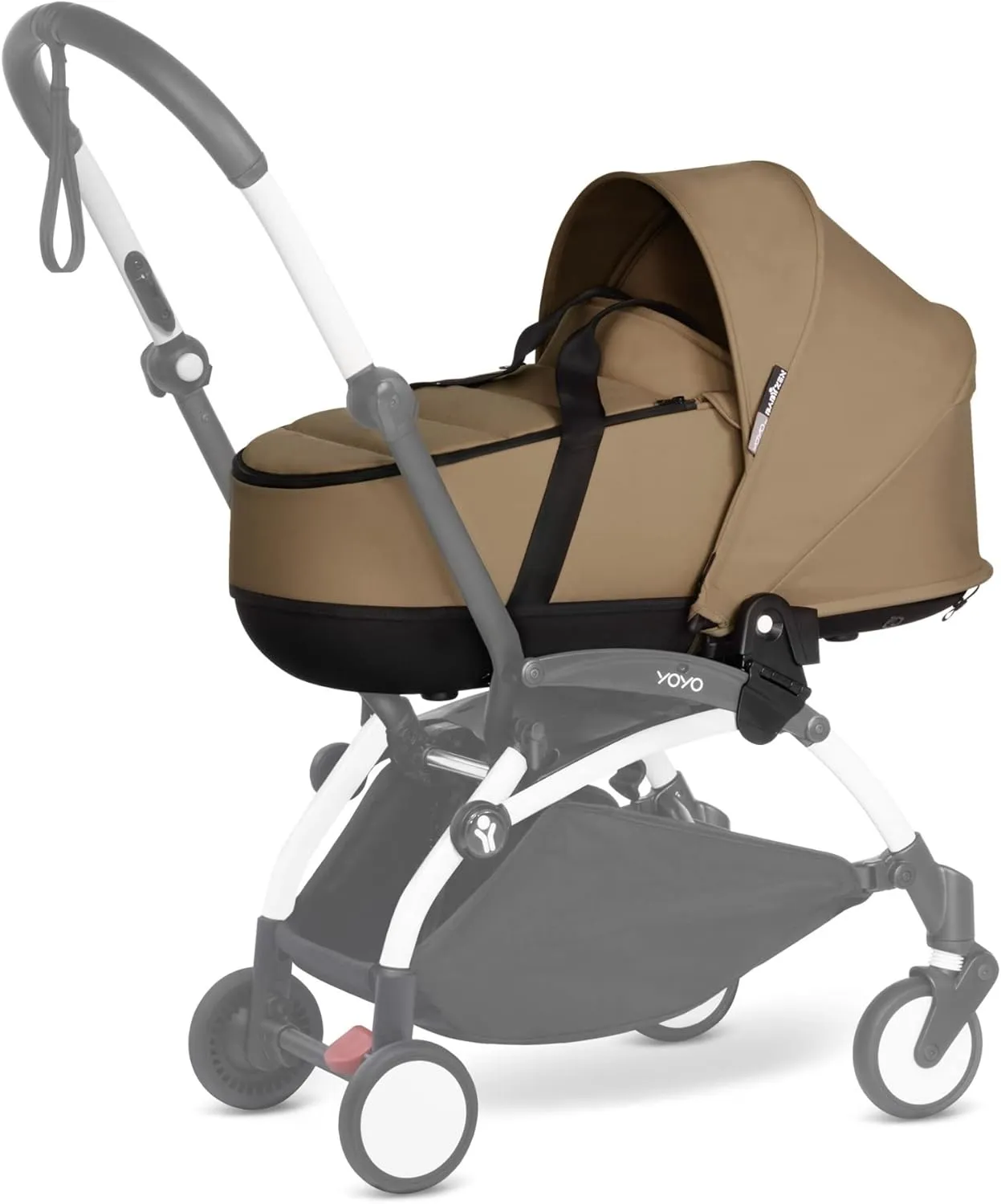 Babyzen YOYO 0  Bassinet, Toffee - Includes Thick Double Mattress, Ventilated Shell & Canopy - Requires YOYO2 Frame (Sold Separately)