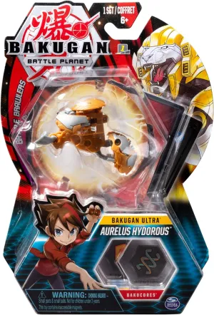 Bakugan Ultra, Aurelus Hydorous, 3-inch Tall Collectible Transforming Creature, for Ages 6 and Up