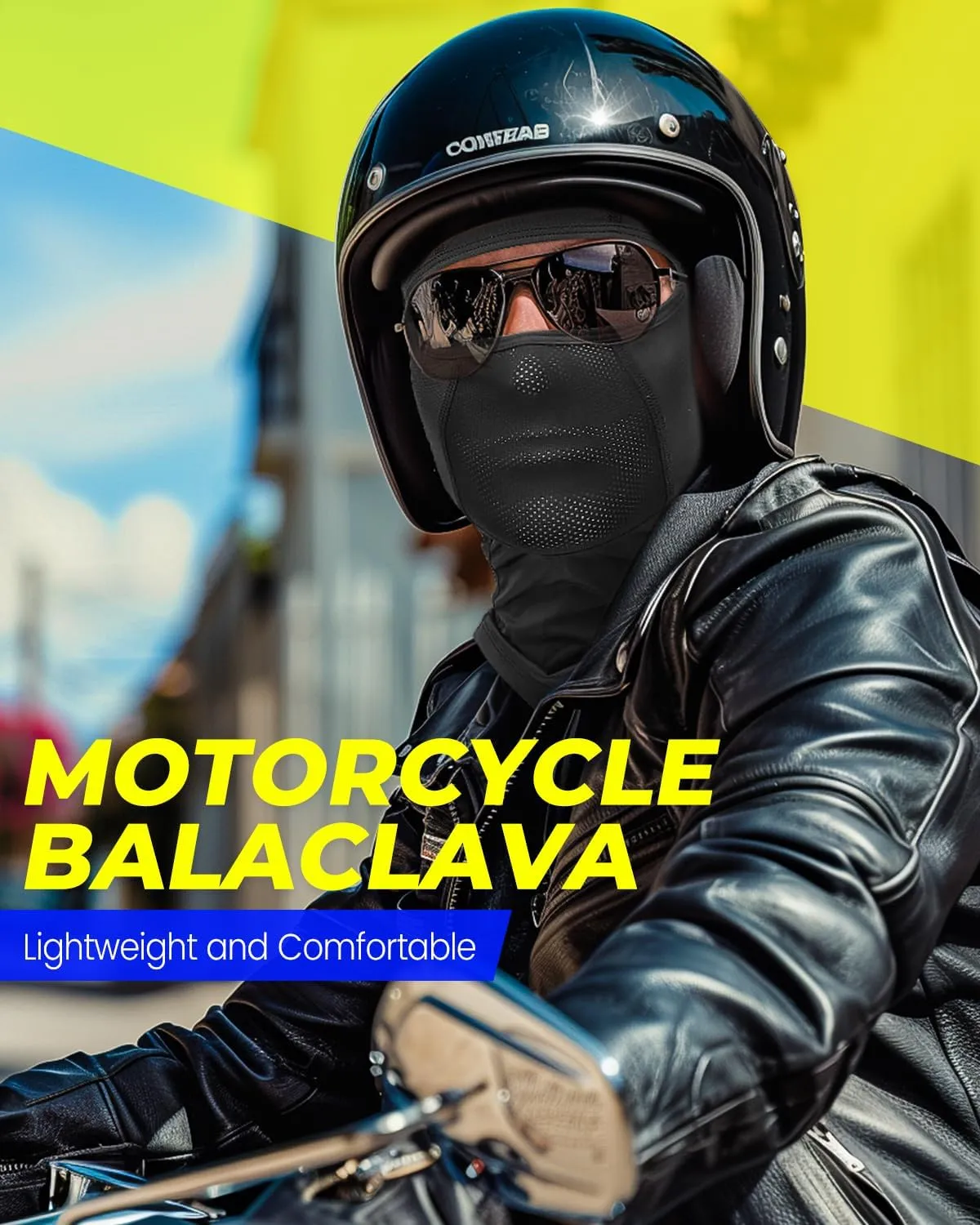 Balaclava Face Mask with Glasses Holes for Men Women Summer Cooling Shiesty Mask Sun UV Protection for Motorcycle Work Ski