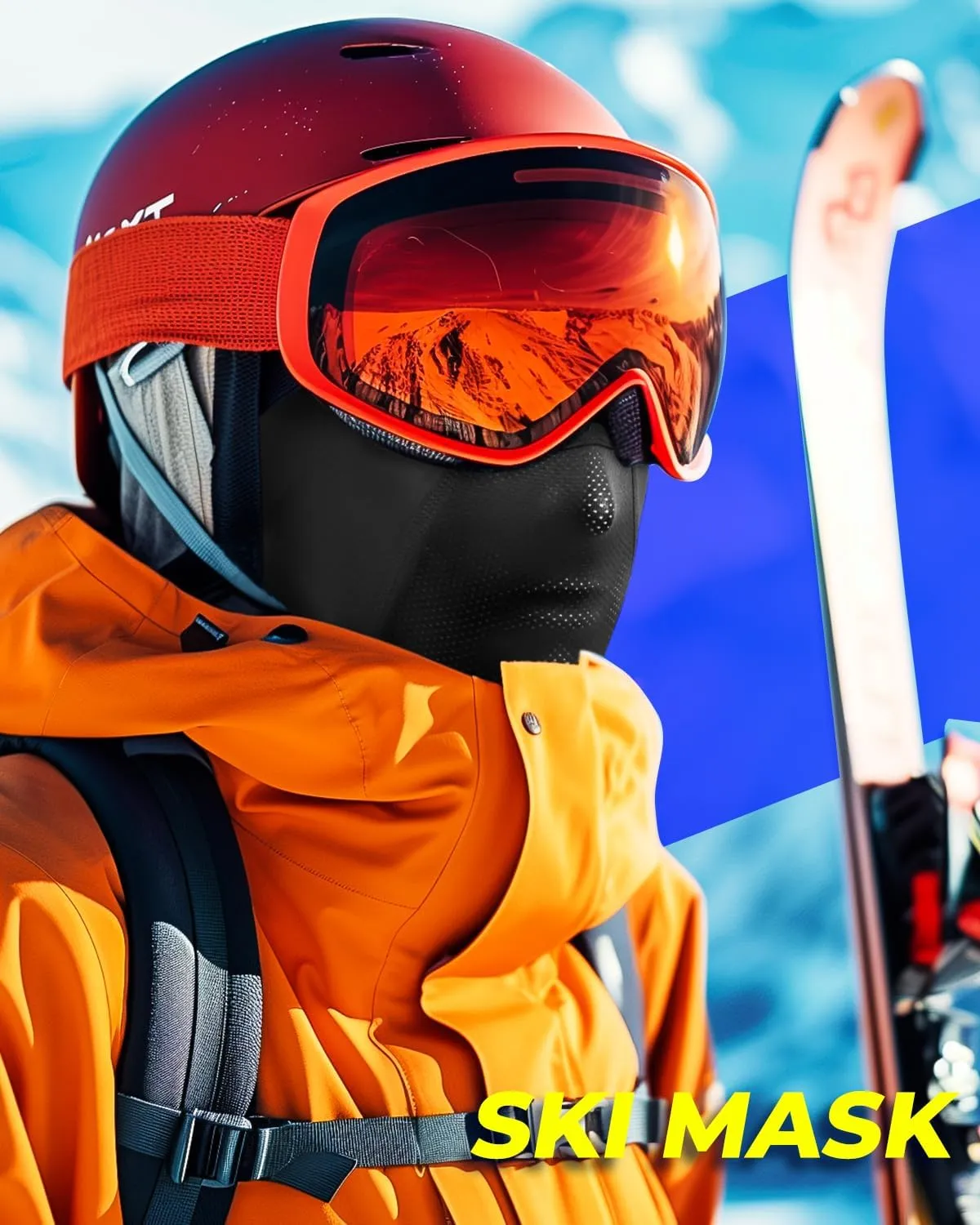 Balaclava Face Mask with Glasses Holes for Men Women Summer Cooling Shiesty Mask Sun UV Protection for Motorcycle Work Ski