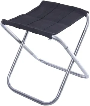 balacoo Aluminum Alloy Fishing Camping Chair Outdoor Folding Stool Canvas Surface Portable BBQ Stool for Outdoor Activities