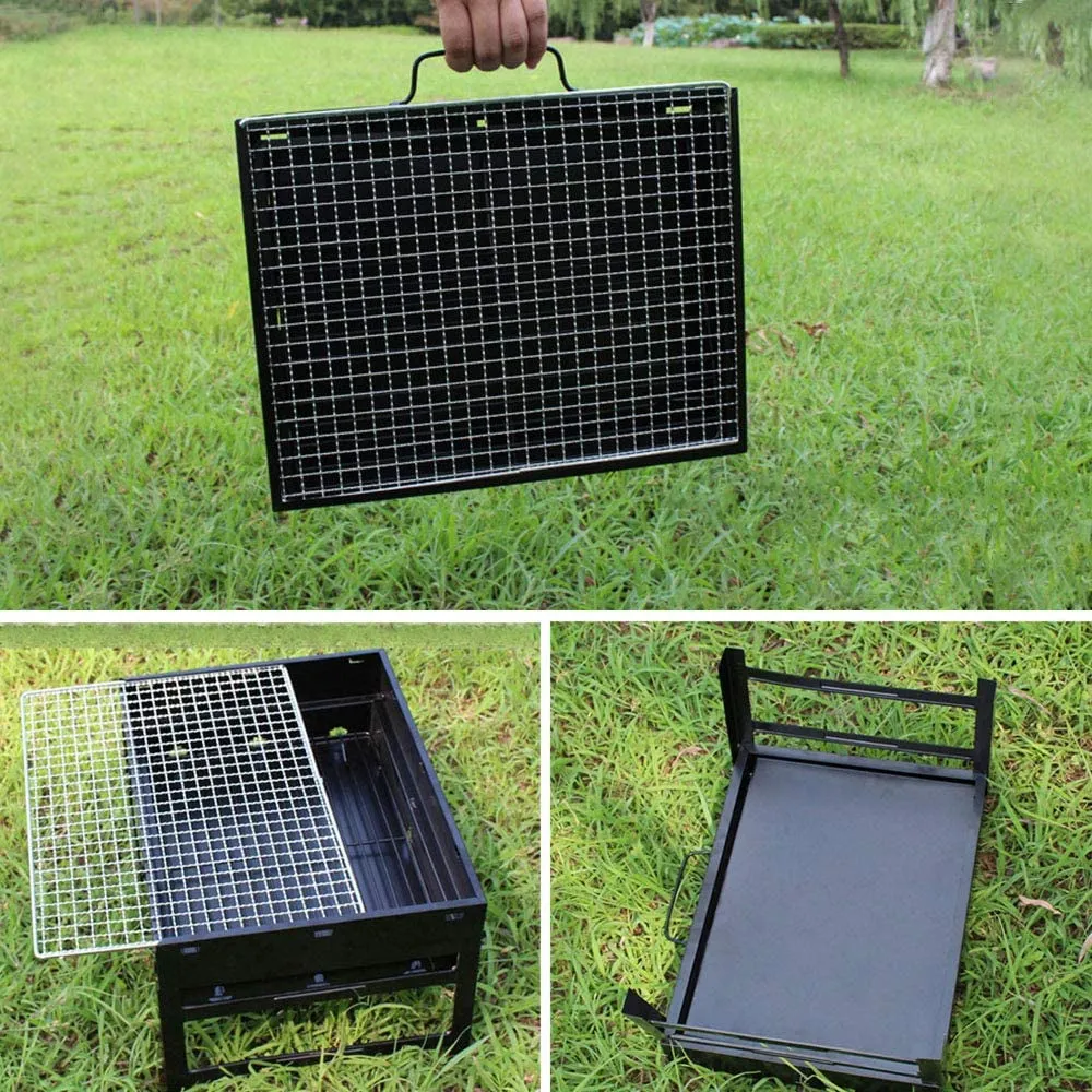 Barbecue for Small Grill Grill,Outdoor Camping Charcoal Order now Tools Grill Hiking Grill Value-packed Traveling Barbecue Portable BBQ Picnics Folding Barbecue
