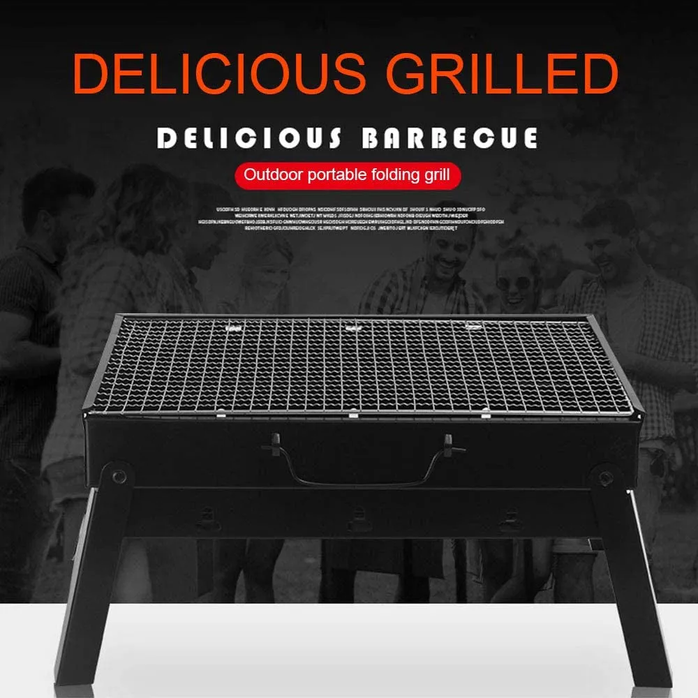 Barbecue for Small Grill Grill,Outdoor Camping Charcoal Order now Tools Grill Hiking Grill Value-packed Traveling Barbecue Portable BBQ Picnics Folding Barbecue