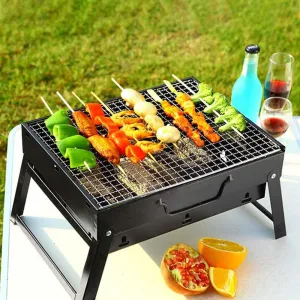 Barbecue for Small Grill Grill,Outdoor Camping Charcoal Order now Tools Grill Hiking Grill Value-packed Traveling Barbecue Portable BBQ Picnics Folding Barbecue