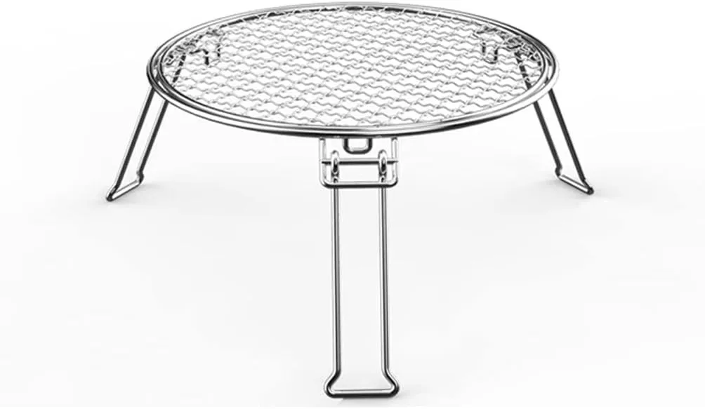 Barbecue Stainless Steel Plate Camping Gridiron Outdoor Cooking Tools Folding Portable Grill Accessories/D/See Chart