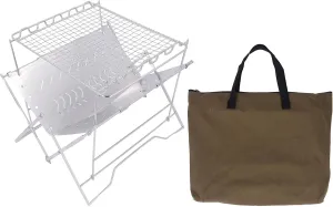 BARBEQUE GRILL FOLDABLE STABLE BASE STAINLESS STEEL FOR CAMPING