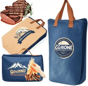 BBQ Blanket for Resting Meat – 15”W x 21”H x 7”D Insulated Meat Resting Bag with 5-Layer Thermal Lock, Leak-Proof & Portable Design for Brisket, Pork, Turkey – Ideal BBQ Gifts for Men，Husband