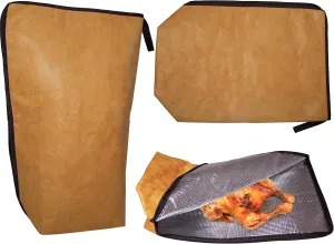 BBQ Blanket for Resting Meat, 21" Reusable Insulated Smoker Grilling Bag with Wide Mouth for Large Brisket/Beef/Pork Shoulders, Accessories for Camping Outdoor, Gifts for Men (Version1 21in)