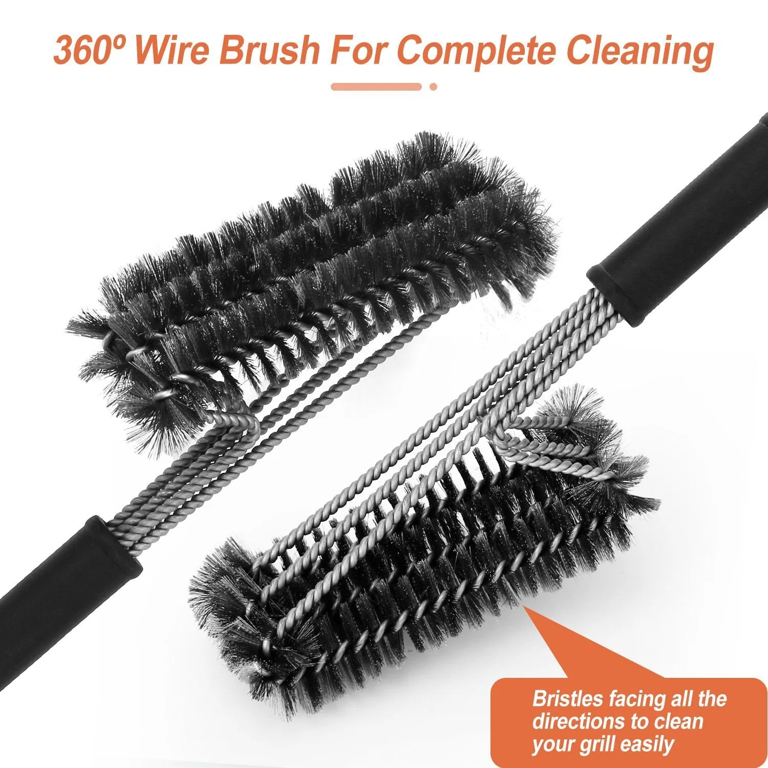 BBQ Grill Cleaning Brush Stainless Steel
