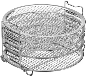 BBQ Grill Outdoor 4.7x8.5 in Large Capacity Barbecue Shelf Dehydrator Stand for Accesories, Grill Stand Stackable