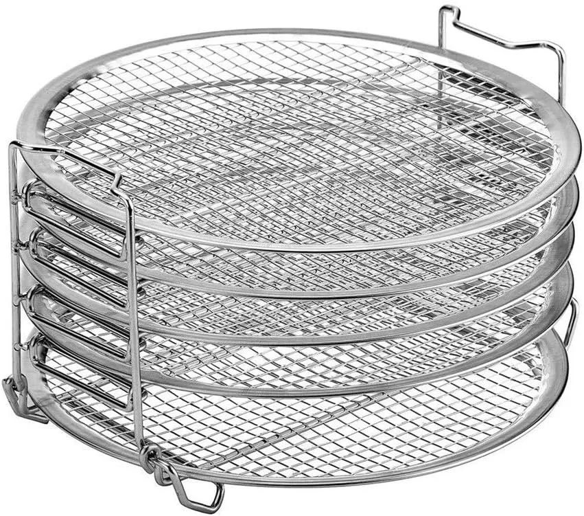 BBQ Grill Outdoor 4.7x8.5 in Large Capacity Barbecue Shelf Dehydrator Stand for Accesories, Grill Stand Stackable