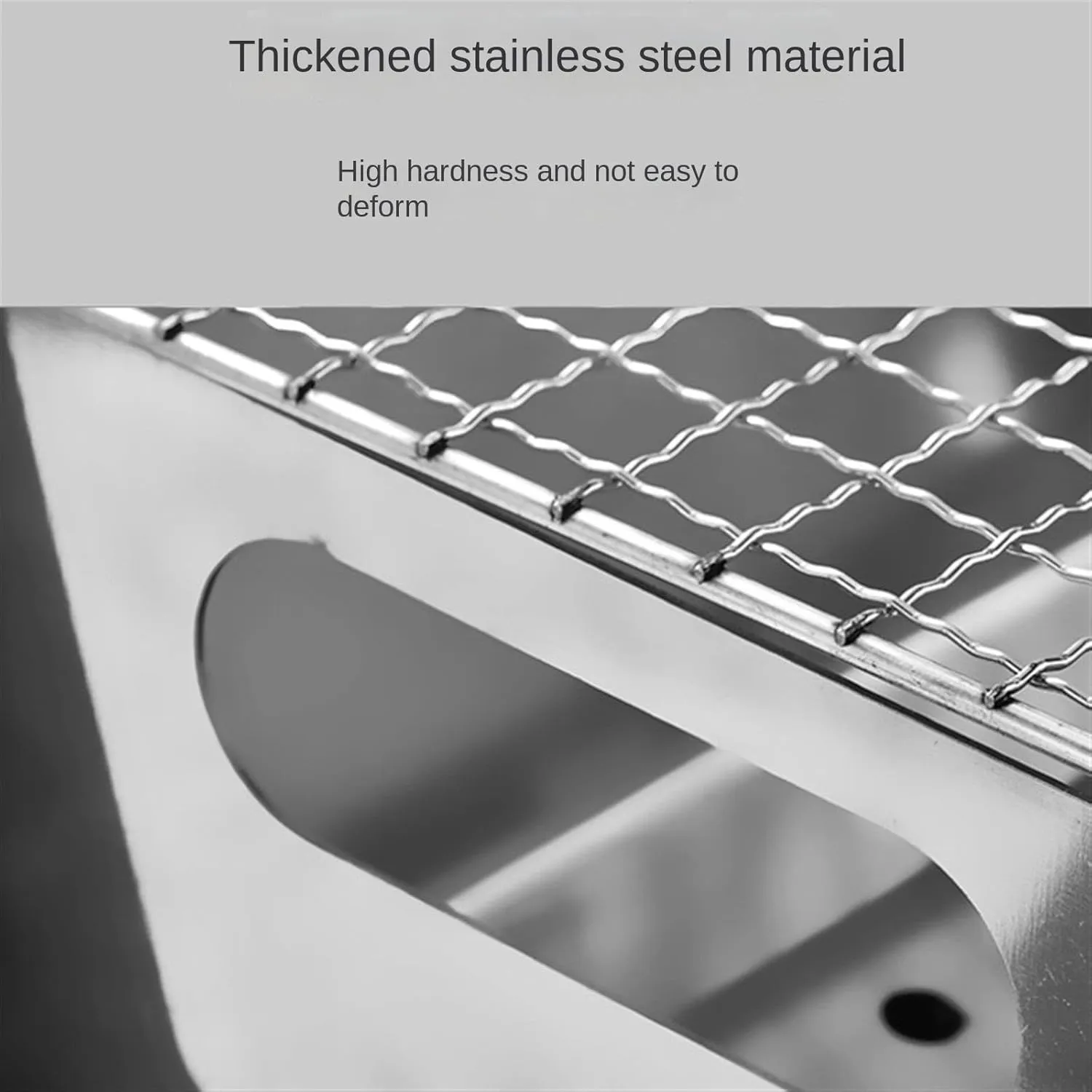 Bbq Grill Stainless Steel Charcoal Barbecue Grill Oven Portable BBQ Grill Net For Camping Travel