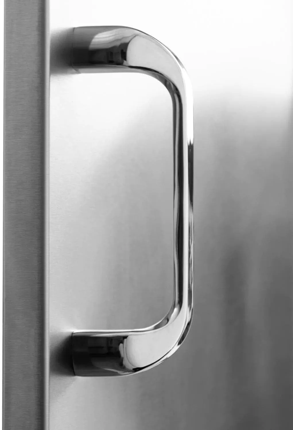 BBQGUYS Signature 18-Inch Stainless Steel Reversible Single Access Door - Vertical - Traditional
