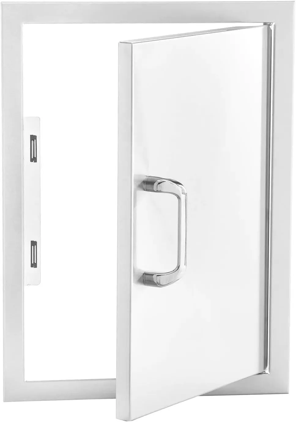 BBQGUYS Signature 18-Inch Stainless Steel Reversible Single Access Door - Vertical - Traditional