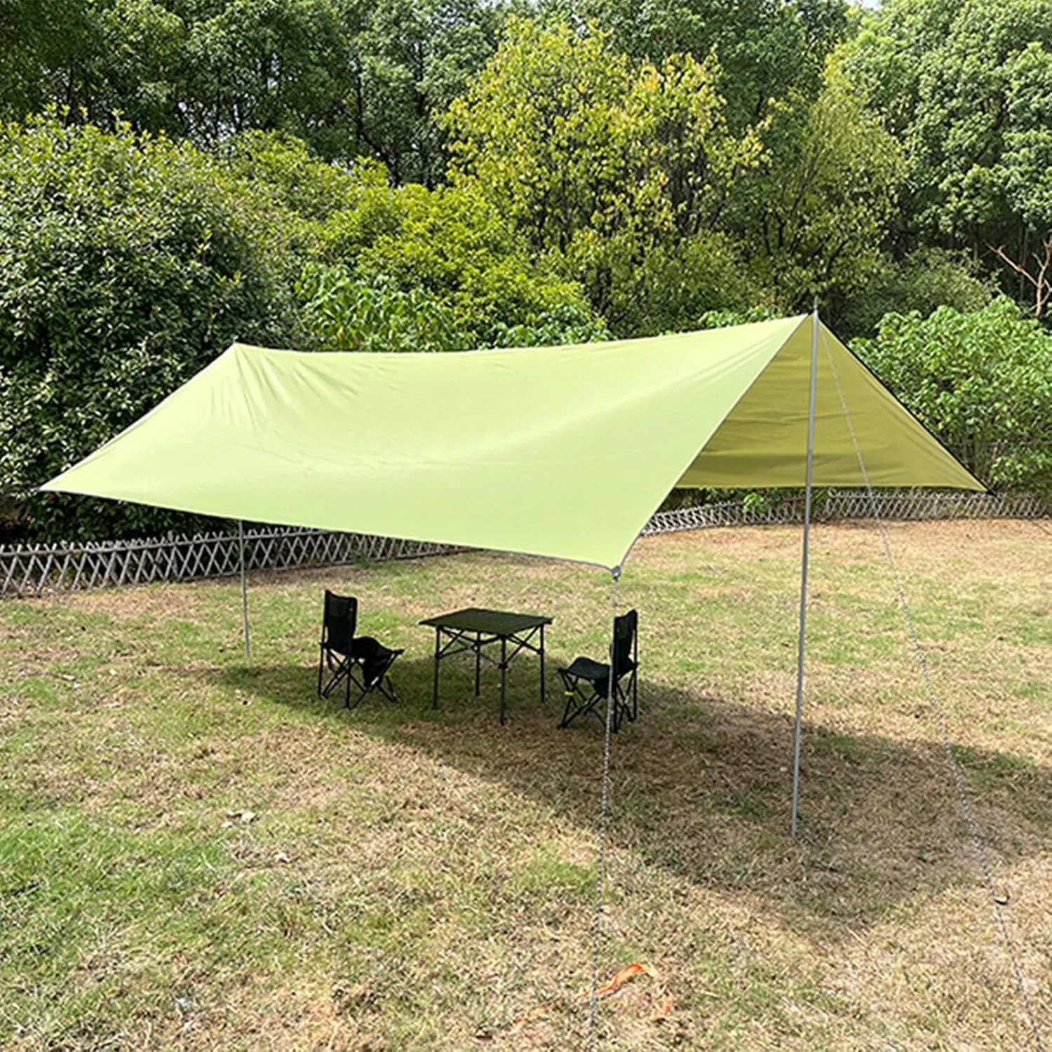 Beach Canopy Tent Sun Shade, Waterproof Sun Shelter Sunscreen Cover, Oxford Cloth Thickened Large Size Awning with Pole, for Family Outdoor Camping Fishing Backyard Picnics (C)