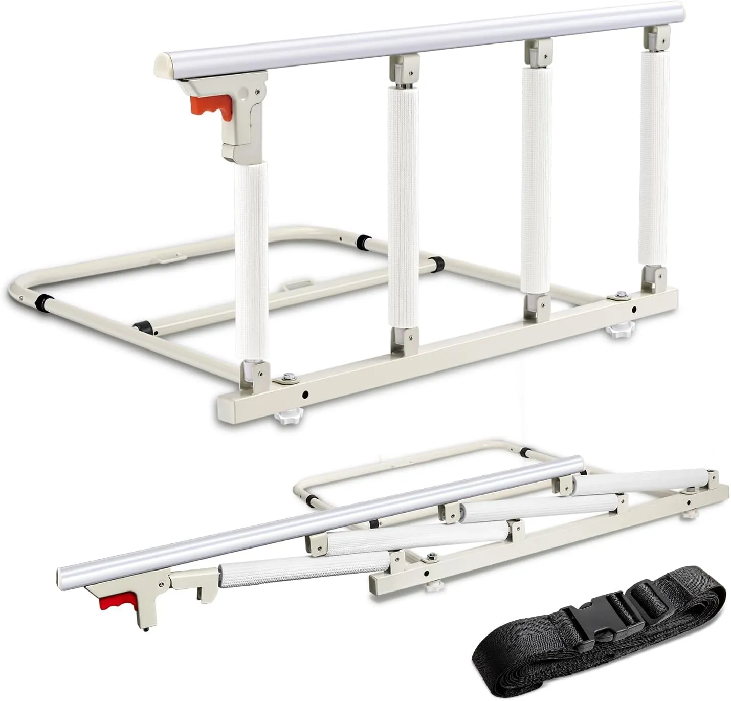 Bed Rails for Elderly Adults Safety,Folding Bed Assist Rails for Seniors,Bed Handle Bedside Assist Bed Guard Rails for Adults,Collapsible Bedrails Prevent Falling Out of Bed,37x20