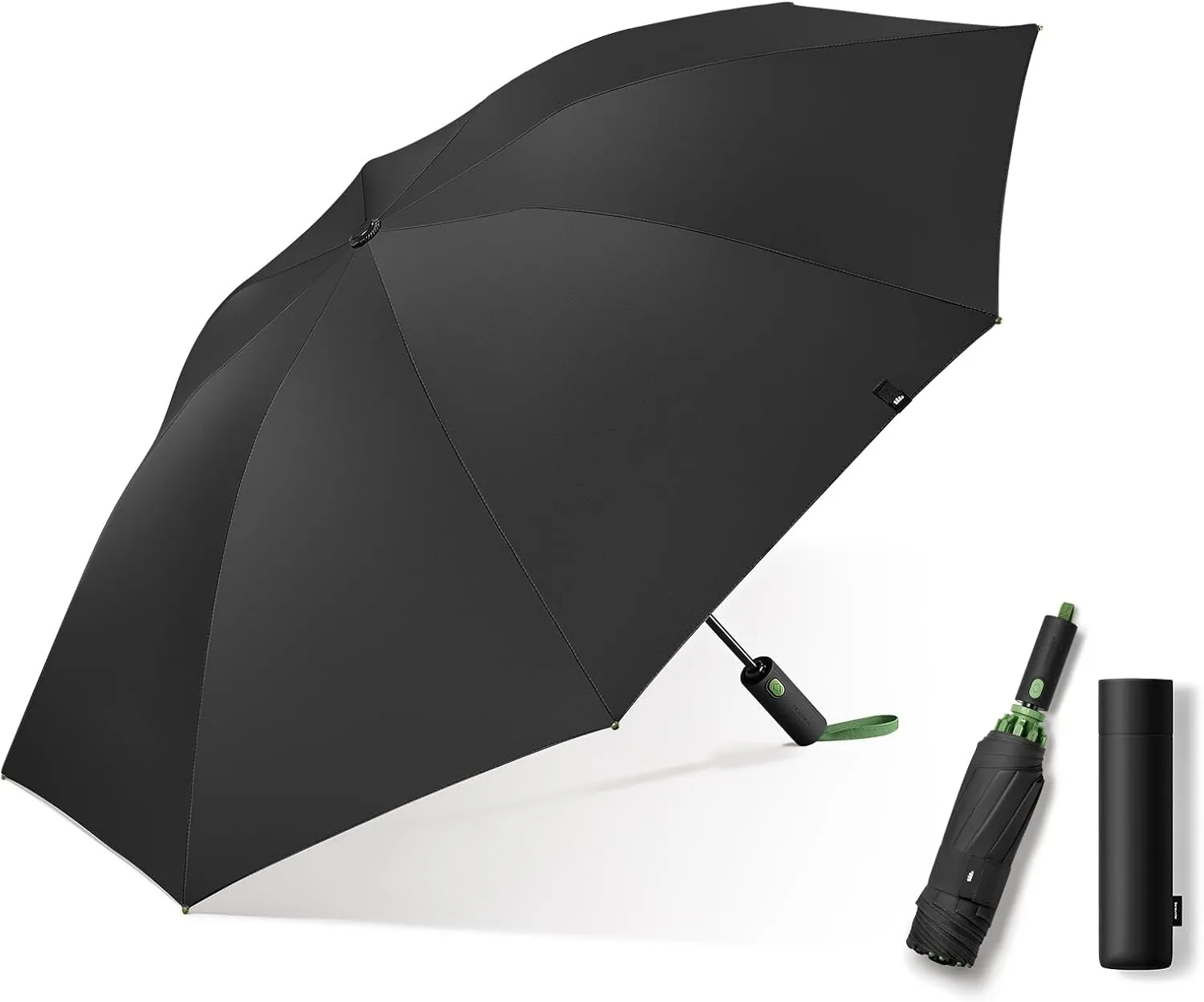 BENEUNDER Travel Compact Umbrellas for Rain - Inverted Reverse Folding - 41in/105cm Heavy Duty Windproof Automatic Umbrellas