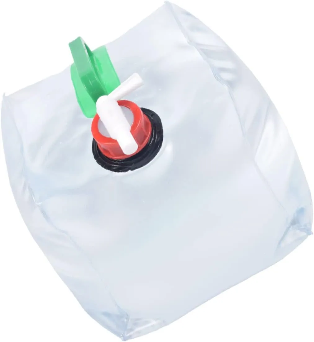 BESPORTBLE Camping Water Storage Bag Portable Water Pouch Strong Handle for Hiking BBQ Travel Outdoor Activities Foldable PVC Container