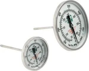 Big Green Egg 117236 Grill Thermometer - Green, Stainless Steel, Analog, Outdoor, 750F/400C, 25F/14C Resolution
