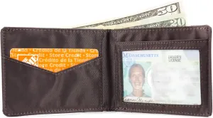 Big Skinny Men's Compact Sports Bi-Fold Slim Wallet, Holds Up to 20 Cards