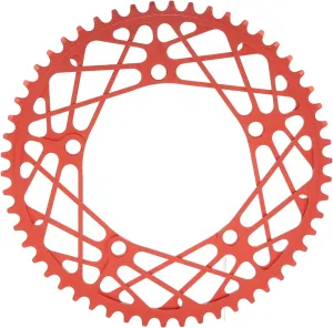 Bike Chainring, Bike Chain Wheel Crank Plates, Folding Bike Chainring, 54T Aluminum Alloy High Strength Lightweight Anodized Folding Bike Chainwheel (Red)