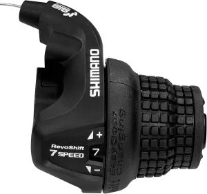 Bike Gear Shifters 7 Speed, Bicycle Revoshift Right SL-RS25-7 7R Shift Lever Bicycle Twist Grip Thumb Gear Shifter for MTB Folding Mountain Bike (RS25-7R)