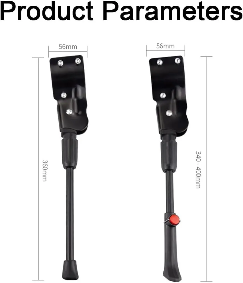 Bike Kickstand for Orbea Rise 2021, Adjustable Bicycle Kickstand, Suit Mountain Bike, Concealed Spring-Loaded Latch, Aluminum Rear Side Bicycle Stand,C