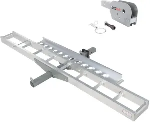 Black Widow AMC-400-F-Folding Aluminum Hitch Carrier for Dirt Bikes