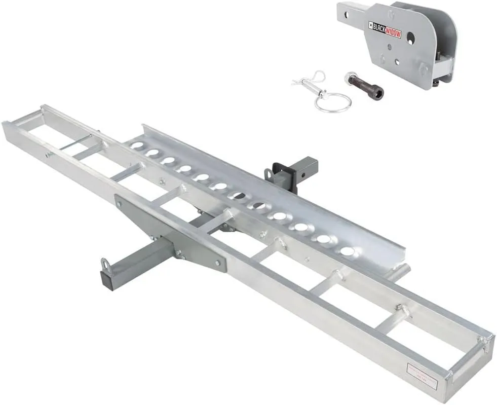 Black Widow AMC-400-F-Folding Aluminum Hitch Carrier for Dirt Bikes