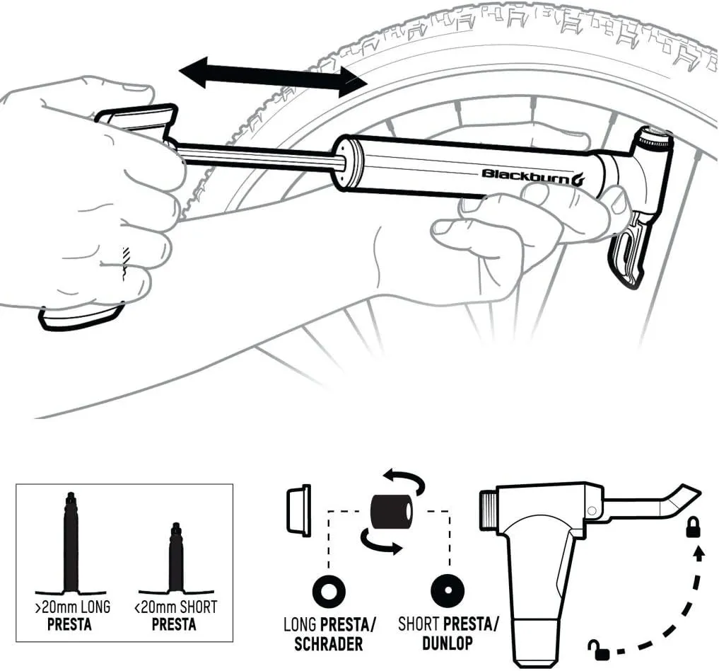 Blackburn Mammoth Anyvalve Bike Mini-Pump