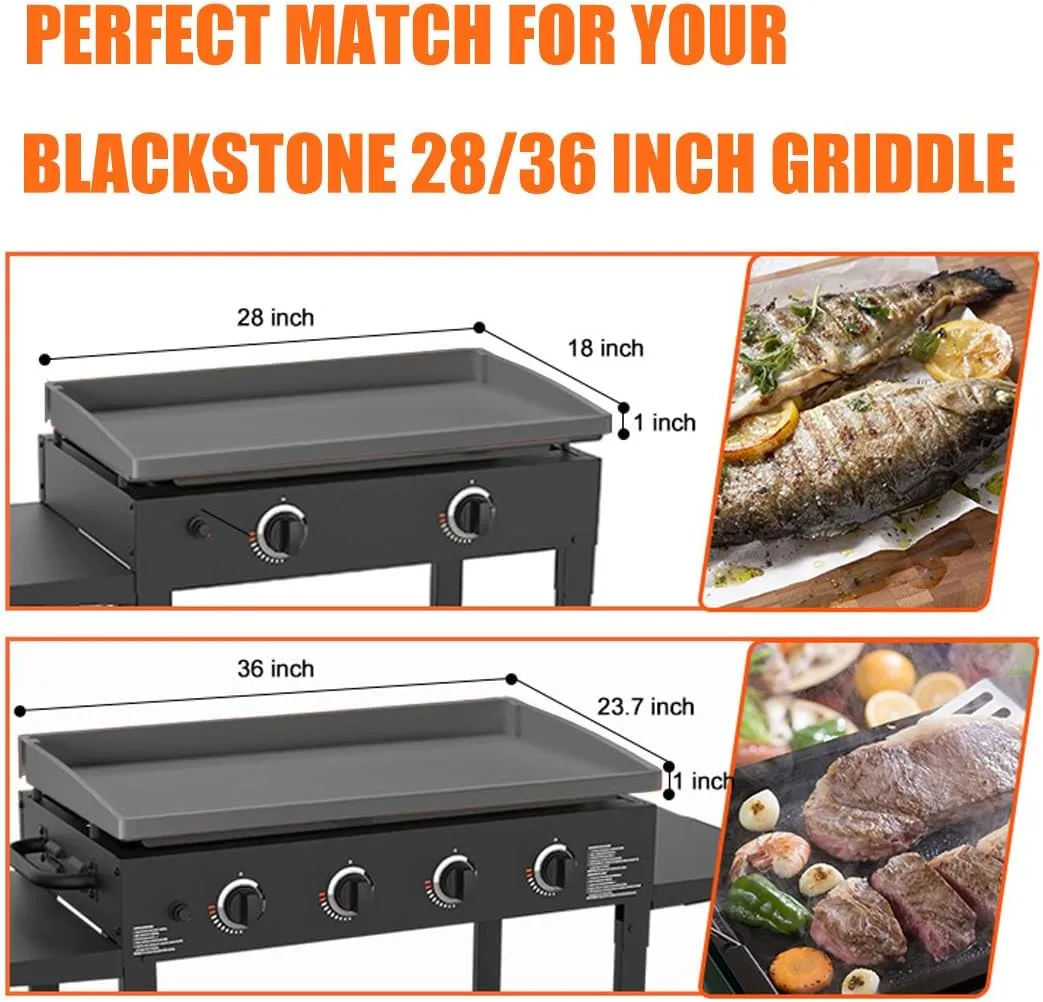 Blackstone Silicone Griddle Mat - Heavy Duty Food Grade, Gray, 28in