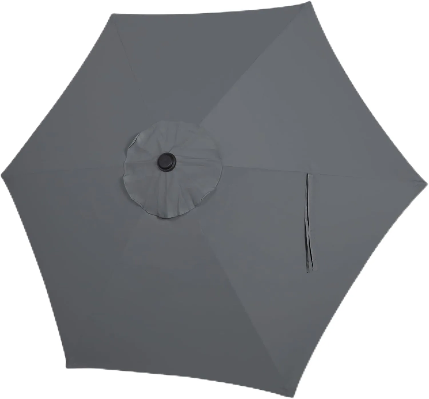 Blissun 7.5ft Patio Umbrella Replacement Canopy, Market Umbrella Cover, Outdoor Table Umbrella Canopy for 6 Ribs (Dark Grey)