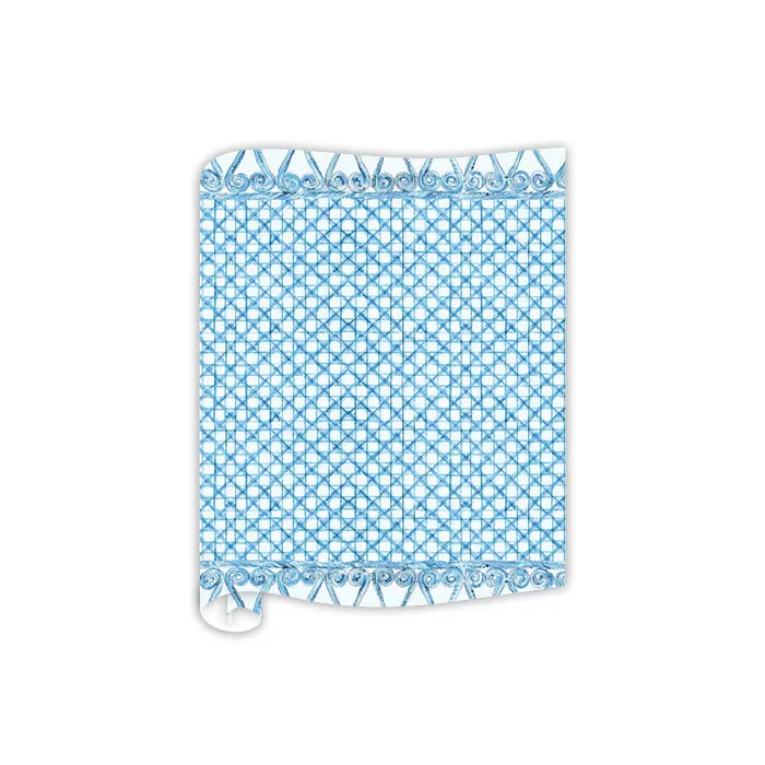 Blue Cane Table Runner