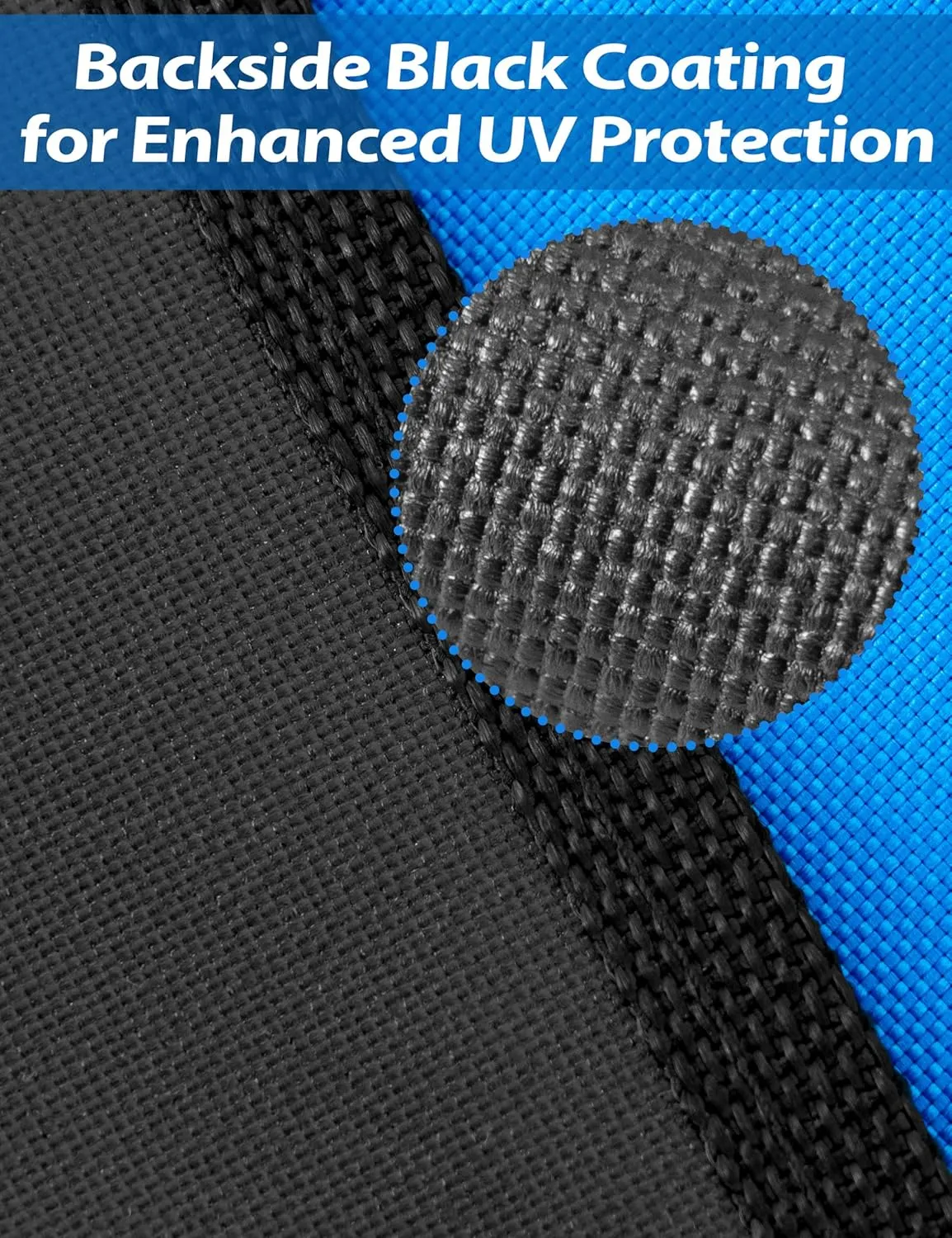 BLUEWING Sunshade for Fishing Boats Shade Canopy Waterproof Durable 1200D Polyester Sun Shade Foldable Umbrella for Protection, 6